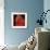 Menina in Red with Small Cockerel-Marisa Leon-Framed Giclee Print displayed on a wall