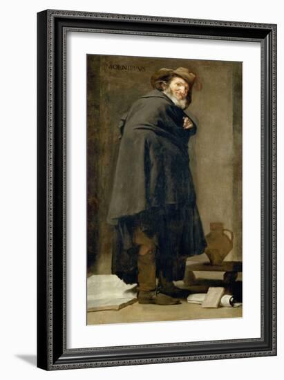 Menippus, 1639-1640-Diego Velazquez-Framed Giclee Print