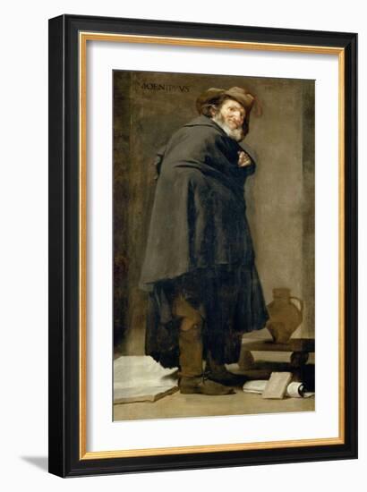 Menippus, 1639-1640-Diego Velazquez-Framed Giclee Print