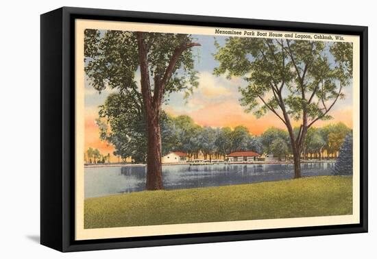 Menominee Park and Lagoon, Oshkosh, Wisconsin-null-Framed Stretched Canvas