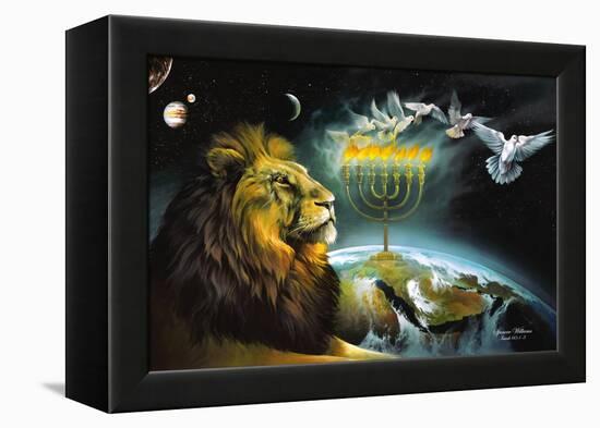 Menorah-Spencer Williams-Framed Premier Image Canvas