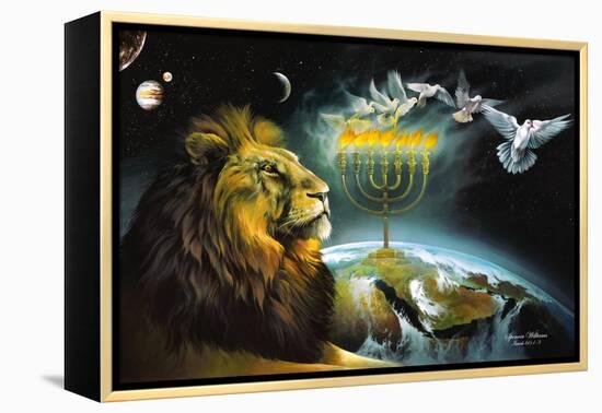 Menorah-Spencer Williams-Framed Premier Image Canvas