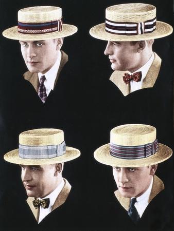 Mens Hats, USA, 1920' Giclee Print | Art.com