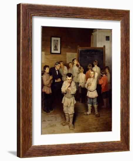 Mental Calculation at Primary School, 1895-Nikolai Petrovich Bogdanov-Belsky-Framed Giclee Print