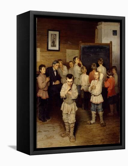 Mental Calculation at Primary School, 1895-Nikolai Petrovich Bogdanov-Belsky-Framed Premier Image Canvas