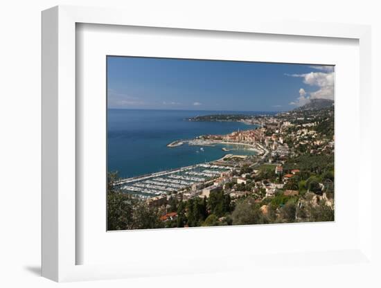 Menton and Cap Martin, Provence-Alpes-Cote D'Azur, French Riviera, France, Mediterranean, Europe-Sergio Pitamitz-Framed Photographic Print