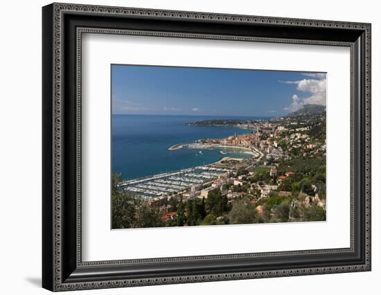 Menton and Cap Martin, Provence-Alpes-Cote D'Azur, French Riviera, France, Mediterranean, Europe-Sergio Pitamitz-Framed Photographic Print