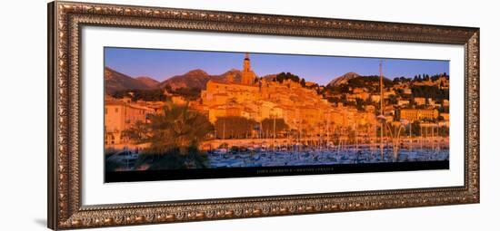 Menton - France-John Lawrence-Framed Art Print