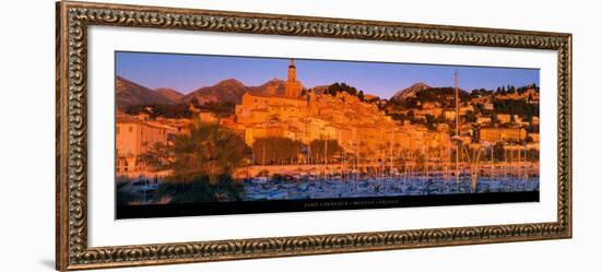 Menton - France-John Lawrence-Framed Art Print