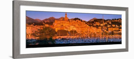 Menton - France-John Lawrence-Framed Art Print