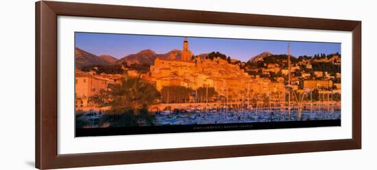 Menton - France-John Lawrence-Framed Art Print