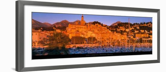 Menton - France-John Lawrence-Framed Art Print