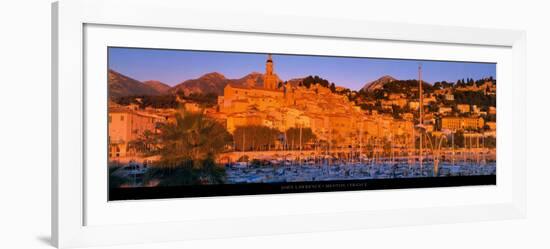 Menton - France-John Lawrence-Framed Art Print