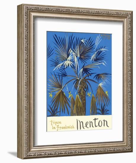 Menton - Tropen in Frankreich (Tropics in France) - Palm Tree-Graham Sutherland-Framed Art Print