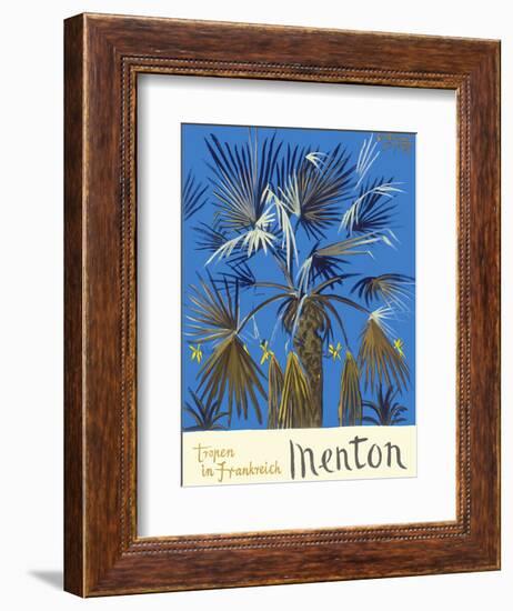 Menton - Tropen in Frankreich (Tropics in France) - Palm Tree-Graham Sutherland-Framed Art Print