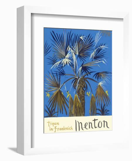 Menton - Tropen in Frankreich (Tropics in France) - Palm Tree-Graham Sutherland-Framed Art Print