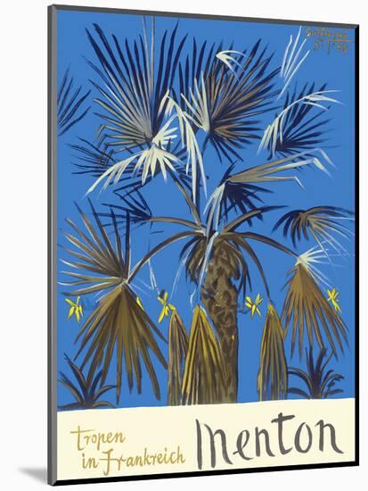 Menton - Tropen in Frankreich (Tropics in France) - Palm Tree-Graham Sutherland-Mounted Art Print