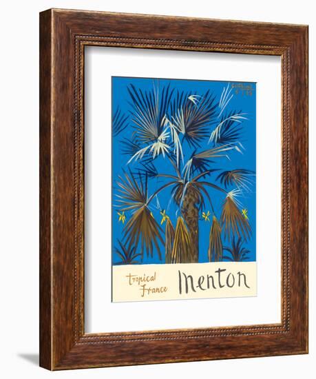 Menton - Tropical France - Palm Tree-Graham Sutherland-Framed Art Print