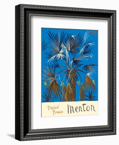 Menton - Tropical France - Palm Tree-Graham Sutherland-Framed Art Print