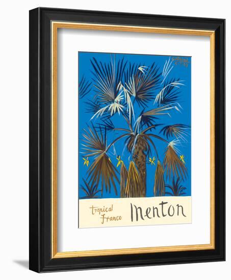 Menton - Tropical France - Palm Tree-Graham Sutherland-Framed Art Print