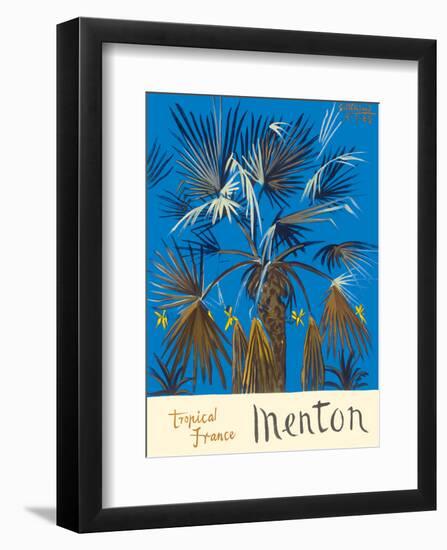 Menton - Tropical France - Palm Tree-Graham Sutherland-Framed Art Print