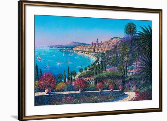 Menton-Guy Dessapt-Framed Art Print