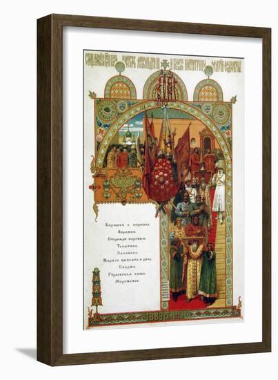 Menu, 1883-Viktor Mikhaylovich Vasnetsov-Framed Giclee Print