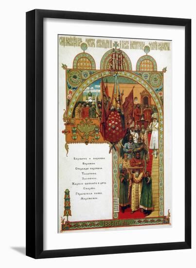 Menu, 1883-Viktor Mikhaylovich Vasnetsov-Framed Giclee Print