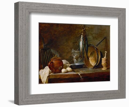 Menu De Maigre, 1731-Jean-Baptiste Simeon Chardin-Framed Giclee Print