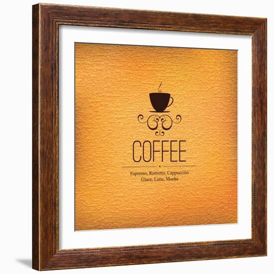 Menu For Restaurant, Cafe, Bar, Coffeehouse-L.M.V-Framed Art Print