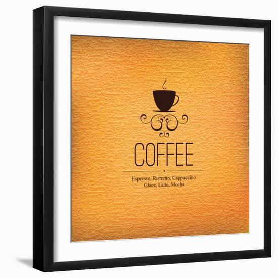 Menu For Restaurant, Cafe, Bar, Coffeehouse-L.M.V-Framed Art Print