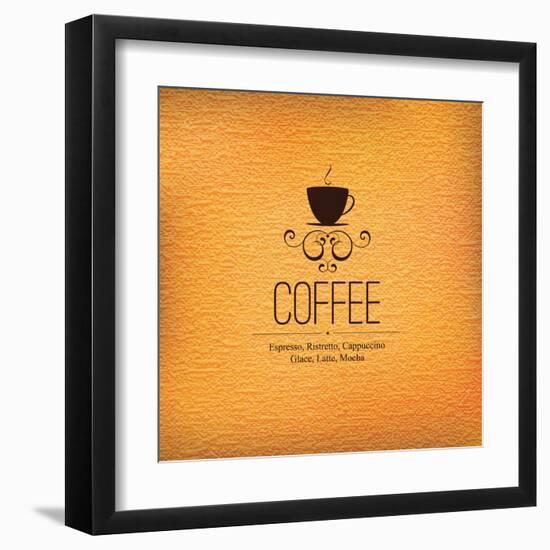 Menu For Restaurant, Cafe, Bar, Coffeehouse-L.M.V-Framed Art Print