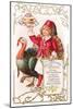 Menu, Girl with Fez and Turkey-null-Mounted Art Print
