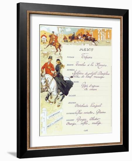 Menu VI-null-Framed Art Print