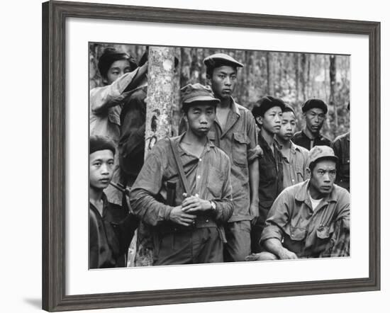 Meo Tribesmen at Front in Pa Dong-John Dominis-Framed Photographic Print