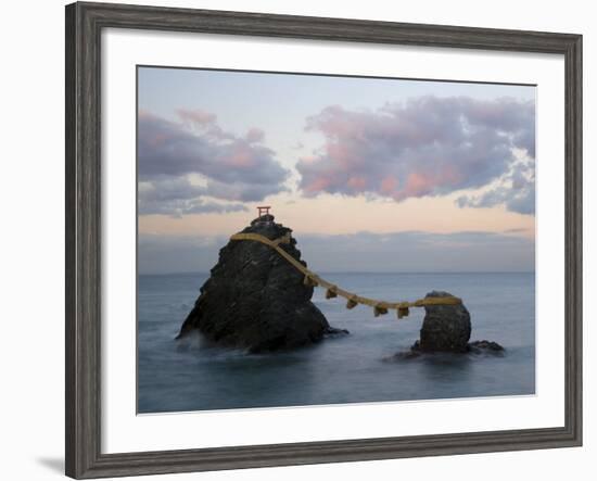 Meoto-Iwa, Futami, Ise-Shima, Central Honshu, Japan-Gavin Hellier-Framed Photographic Print