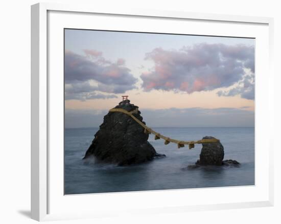 Meoto-Iwa, Futami, Ise-Shima, Central Honshu, Japan-Gavin Hellier-Framed Photographic Print