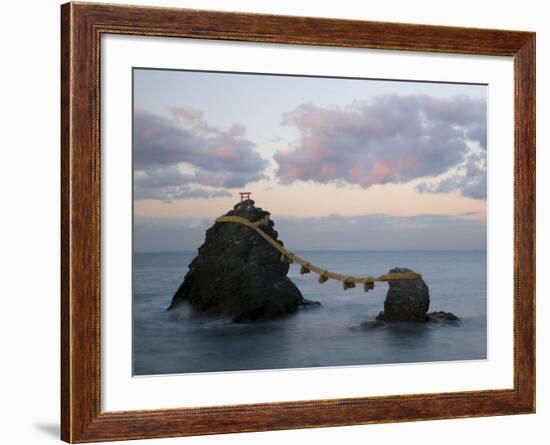 Meoto-Iwa, Futami, Ise-Shima, Central Honshu, Japan-Gavin Hellier-Framed Photographic Print