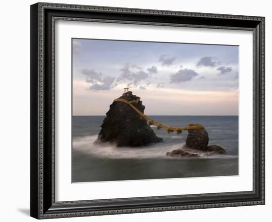 Meoto-Iwa (Wedded Rocks), Central Honshu, Japan-Gavin Hellier-Framed Photographic Print