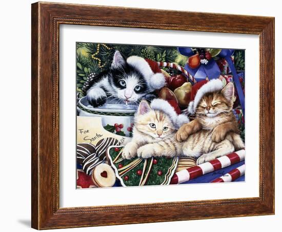 Meowy Christmas 2-Jenny Newland-Framed Giclee Print