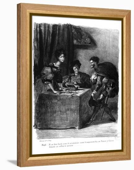 Mephistopheles-Eugene Delacroix-Framed Premier Image Canvas