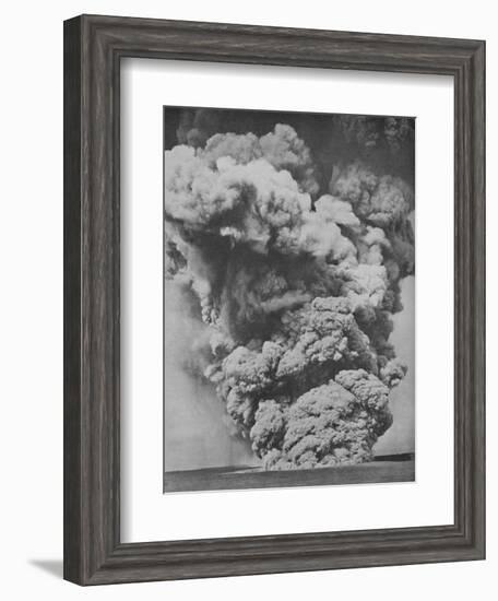 'Mephitic Cloud Belched Forth from the Mouth of Kilauea', c1935-Unknown-Framed Photographic Print
