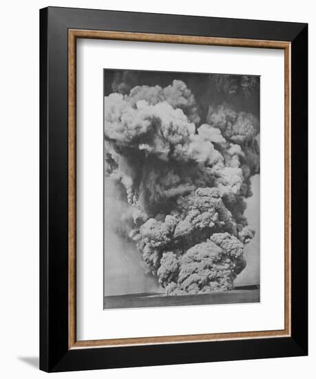 'Mephitic Cloud Belched Forth from the Mouth of Kilauea', c1935-Unknown-Framed Photographic Print