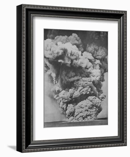 'Mephitic Cloud Belched Forth from the Mouth of Kilauea', c1935-Unknown-Framed Photographic Print