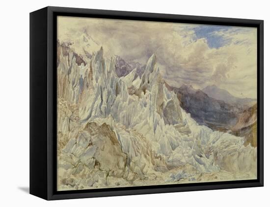 Mer De Glace, 1856 (W/C over Graphite with Gouache on Paper)-Henry Moore-Framed Premier Image Canvas