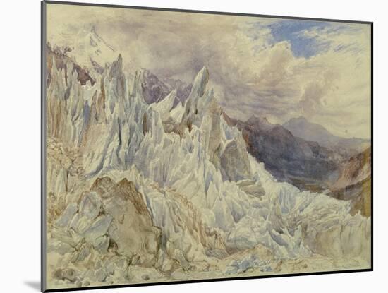 Mer De Glace, 1856 (W/C over Graphite with Gouache on Paper)-Henry Moore-Mounted Giclee Print