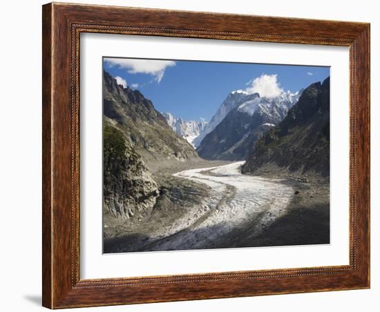 Mer De Glace Glacier, Mont Blanc Range, Chamonix, French Alps, France, Europe-Christian Kober-Framed Photographic Print