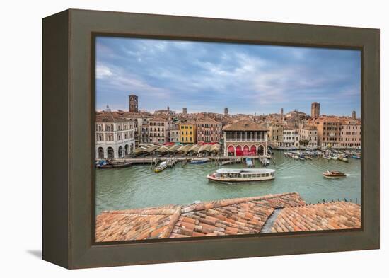 Mercati di Rialto (Rialto market) & Grand Canal, Venice, Italy-Jon Arnold-Framed Premier Image Canvas