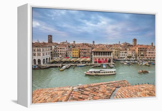 Mercati di Rialto (Rialto market) & Grand Canal, Venice, Italy-Jon Arnold-Framed Premier Image Canvas