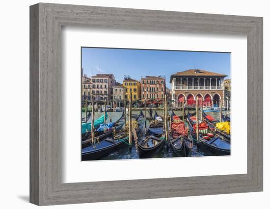 Mercati di Rialto (Rialto market) & Grand Canal, Venice, Italy-Jon Arnold-Framed Photographic Print